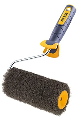 HARDY WORKING TOOLS - Rodillo para masilla 18 cm -con mango bicomponente 2K - DuoPlus - para enlucido y aplicación de compuesto de relleno