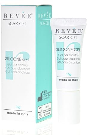 REVÉE Scar Gel 10g Narbengel für Gesicht und Körper - Narbensalbe Nach Op, Silikon Narbengel 100% Iges Medizinisches, Narbencreme Nach Op Transparentes, Geruchloses, Schneller Absorption, Scar Cream