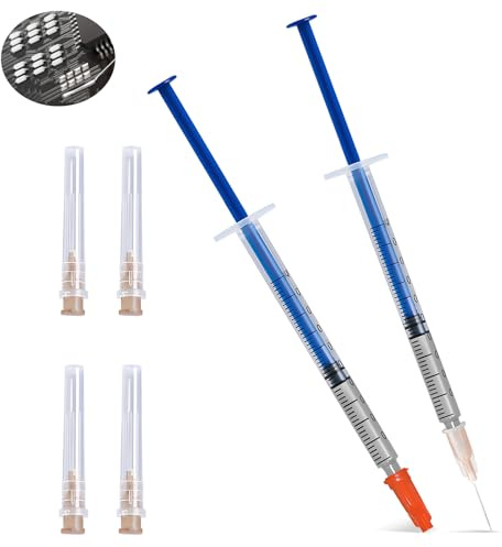 Allisway Colle Conductrice, Vernis Conducteur, Colle Conductrice Electrique, Convient pour Réparer les Claviers, Circuits Imprimés, Fils Chauffants des Vitres de Voiture, 0,4 ml, 2 Pièces