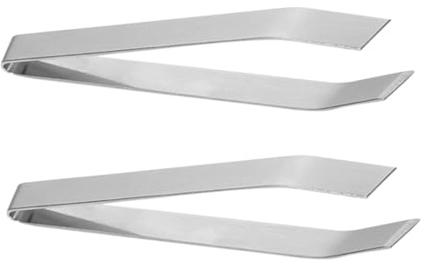 Stainless Steel Fish Bone Tweezers 2pcs Precision Kitchen Pliers