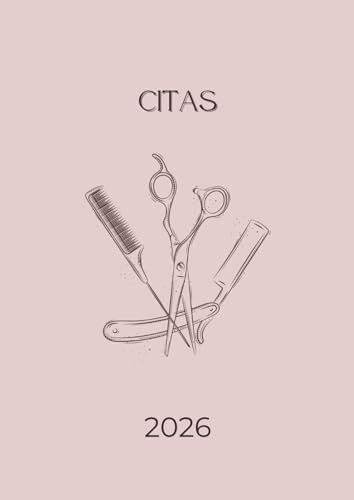 Libro de Citas 2026: Agenda para peluquería y estilistas, día por página con fechas y horas, 4 Empleados (Intervalo de 30 Minutos) | 12 meses,de 7:00 a 22:30 y Calendario de Mes Corriente A4