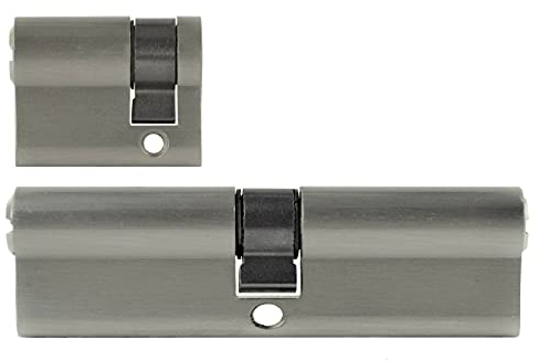 2 likadana 1 x profilcylinder 50/50 mm 1 x halvcylinder 30/10 mm 5 nycklar