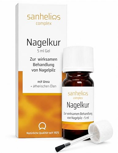 Sanhelios Nagelkur 5 ml | För effektiv behandling av en nagelsvampinfektion | bevisad effekt* | Lätt att använda – utan filer | med eteriska oljor