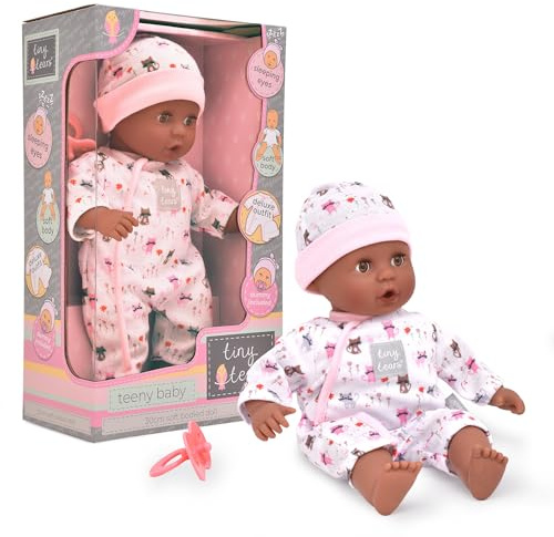 John Adams | Tiny Tears - Teeny Baby - 30cm soft bodied doll: One of the UK's best loved doll brands! | Nurturing Dolls | Ages 10m+, Pink