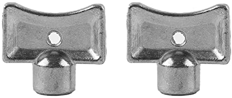 AIDNTBEO Heizkörper-Auspuffventilschlüssel, quadratisch, 5 x 5 mm, Heizkörperzubehör, Zinklegierung, Material für elektrische Ventile, Gaszähler, alter Auspuffventilschlüssel