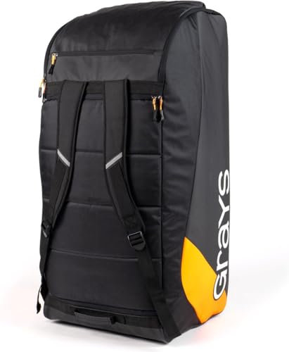 GRAYS GK500 Hockey-Torwart Duffle, Schwarz, schwarz/orange, L, Gepäckwagen