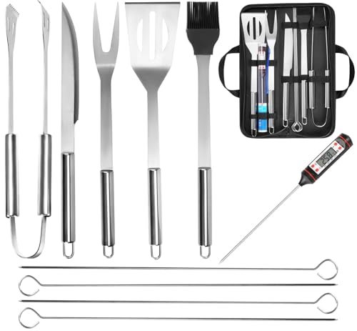Ensemble d'accessoires de barbecue en acier inoxydable