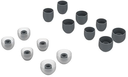 7 Paar Ersatz Ohrstöpsel für Sony WF-1000XM3 / WF-1000XM4, 4 Größen Silikon Ohrstöpsel In-Ear Kopfhörer (Grau)