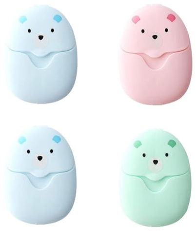 FDCGAS Papier Seife Seifenblätter - 200 Stück Tragbare Seifenblätter Einweg Reisen Tragbare Papier, Mini Reisen Tragbare Papier-Seife Outdoor Papier,seifenblätter für unterwegs