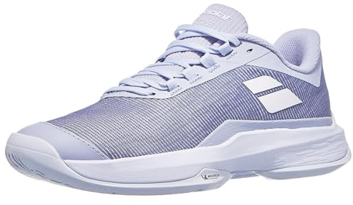 Babolat Jet Tere All Court Women's Tennis Shoes Jet Tere All Court - Support, Cushioning, Active Flexion Technology - Breathable Ortholite Sole, Xenon Blue White, 4 UK