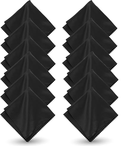 10x Mikrofasertuch 20x20 cm Brillenputztuch zur Reinigung von Brillengläser & Glas - Optikerqualität Reinigungstücher & Brillenreinigungstücher