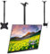 Monitor & TV Deckenhalterung für die meisten 14-42 Zoll Kleine Fernseher bis zu 30KG, max. VESA 200x200mm, Höhenverstellbare Decken TV Halterung für Schrankwänden oder Schrägdach