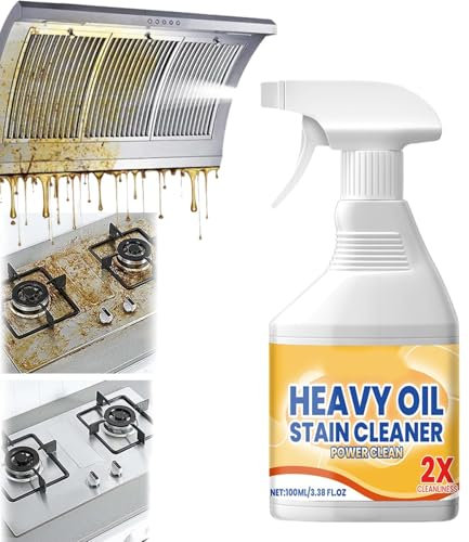 Heavy Duty Degreaser Cleaner Spray,Powerful Kitchen Oil Cleaning Spray,Heavy Oil Cleaning Agent for Range Hoods,Stoves and kitchen Utensils, O il Foaming Cleaner (1)