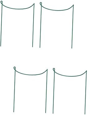 TOYANDONA 2 Ensembles Support en Fer des Bâtons Verdure Pieu Cadre Pratique Usine Pôle Support De Culture De Plantes Support De Culture De Fleurs Treillis Végétal Le Fer Vert 2 Pièces * 2