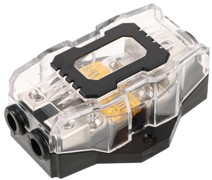 BESTOYARD 80a Portafusibile Per Amplificatore Auto Blocco Fusibile Audio Vie Per Migliorare Prestazioni e Proteggere
