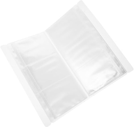 Gadpiparty Álbum Transparente de Polipropileno para Guardar Postales Tarjetas y Entradas Formato E Hojas Tamaño Mixto para Colección y Almacenamiento Seguro