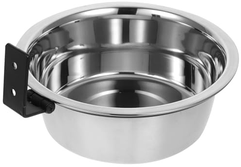 GATHINESS Set Ciotole Sospese per Cani e Gatti in Acciaio Inox Mangiatoia da Parete Multifunzionale Ciotola per Cibo e Acqua Installazione Facile per Alimentazione Comoda e Pulita degli
