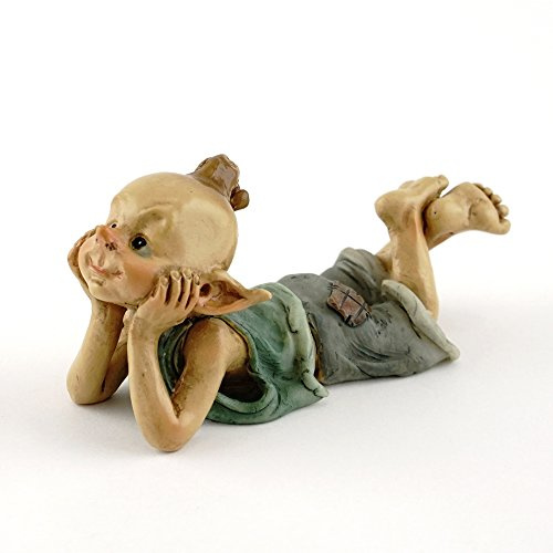 Parte Superior Collection de Hada en Miniatura jardín Terrario & Pixie en Pensamiento Estatua, pequeño