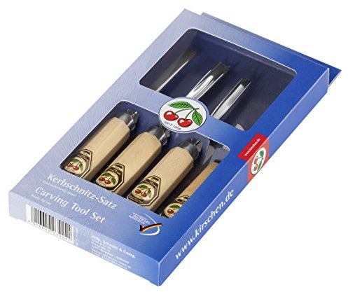 KIRSCHEN Werkzeuge 3424000 | Set da intaglio per tacche, 4 pezzi
