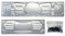 Cora 000116008 Set Portatarga 99, Alluminio Anteriore e Posteriore con Kit Fissaggio