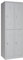 furni24 Garderobenschrank, Schließfach, Spind, Umkleideschrank, Kleiderschrank Abteilbreite 30 cm 4-türig
