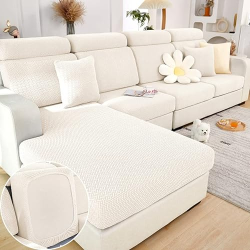 MINGPINHUIUS Funda de sofá elástica Universal, Antideslizante y Protectora - Cubierta de Asiento para sofá en Forma de L, protección para Muebles