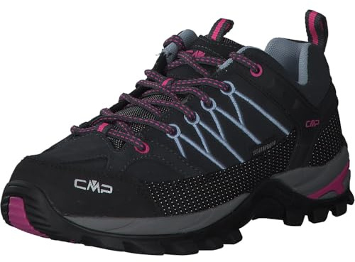 CMP Rigel Low Wmn Trekking Shoes WP, Zapatillas de Deporte Mujer, Titanio Skyway, 36 EU