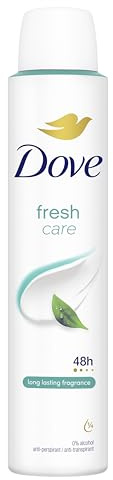Dove Fresh Care Anti-Perspirant Aerosol Women's Deodorant Spray with ¼ moisturising cream for 48 hour sweat and odour protection 6x 200 ml