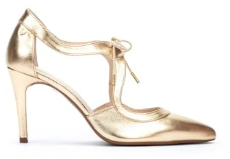 MARTINELLI Thelma Zapatos Tacón Mujer | en Cuero | Cordones | Tacón | Oro