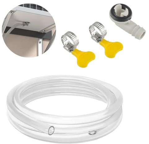 BOJACK 10ft Air Conditioner Drain Hose Kit, 3/5 inch Connector, Universal Mini-Split & Window AC Unit, 10ft Hose, 1 Pack