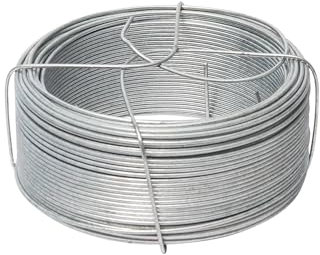 WERKA PRO Fil de Fer galvanisé Bobine 50m avec Support Ø 0,9 mm