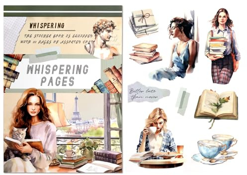 Lychii 20 Hojas Scrapbook Pegatinas Libro de Papel Scrapbooking Deco