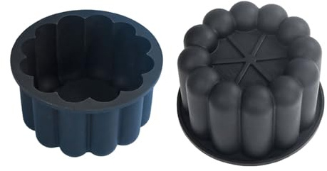 XuQiZZpp Lot de 2 moules à gâteaux en silicone de qualité alimentaire en forme de pétales de fleurs pour réunions de famille et célébrations