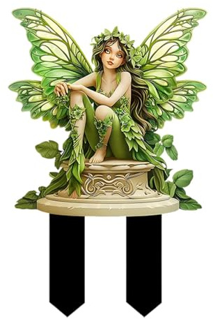 Estaca de Jardín Duende Decoración Acrílica Mariposa Adorno para Césped Figura Patio Adecuada para Exhibición Jardín Regalo Decoración