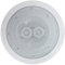 Enceinte ronde encastrable E-Audio avec deux haut-parleurs d'aigus - Noir (2 x 8 Ohms - 120 W) - 16,5 cm blanc