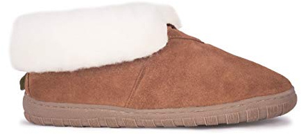 Cloud Nine Women's Sheepskin Booties with Sheepskin Lining, Chestnut - 6