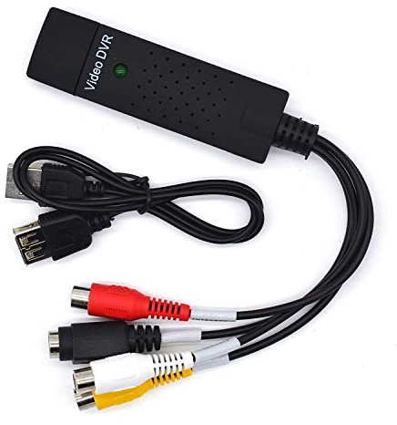 GRACETOP USB Video Grabber Mac Windows 10 - Hi8 VHS zu DVD Konverter - VHS/Capture USB Videorekorder für Windows 10/8/7 und Mac OS