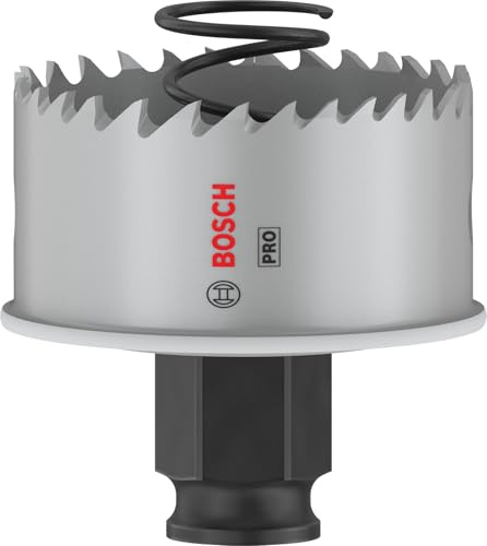 Bosch 1x PRO Sheet Metal Power Change Plus Hole Saw (for Stainless Steel Sheets, Steel Sheets, Ø 51 mm, Professional Accessory Rotary Drill/Drivers)