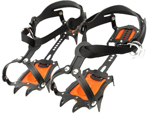 Kisangel 1 Satz rutschfeste Spikes für Winterschuhe crampons Eisstollen Überzug für Eiskletterschuhe Ski rutschfeste Schuhabdeckung winterliche Eisspitzen für Schuhe