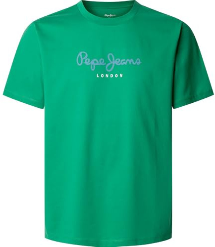 Pepe Jeans Eggo N Camiseta, Verde (Verde Piedra), L Hombre