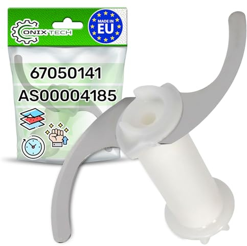 ONIX TECH Messer Stabmixer mit Zerkleinerer für Behälter СА 500ml mit Originalcode 67050141 AS00004185 für Braun Multiquick 4130 4162 4165 4191 4192 4193 4199 4200 - Made IN EU