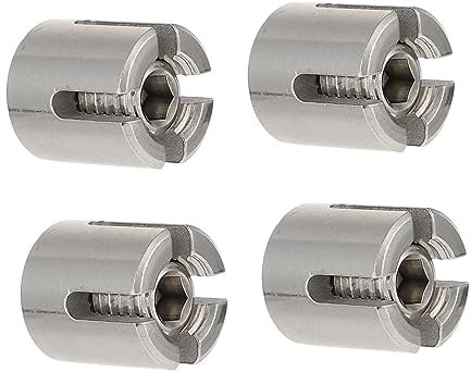 MAGICLULU 4stücke Edelstahl-drahtseilklemme Seilverbinder Querdrahtspleißer Kabelklemme Kabelbefestigungsklemme Für Drahtseile Und Kabelgitter