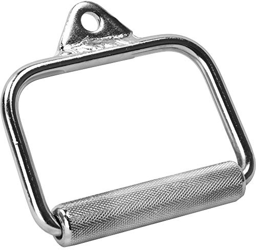 GORILLA SPORTS Einhandgriff drehbar 13 cm kurz Chrom – Zughilfe für Kraftstation bis 200 kg belastbar