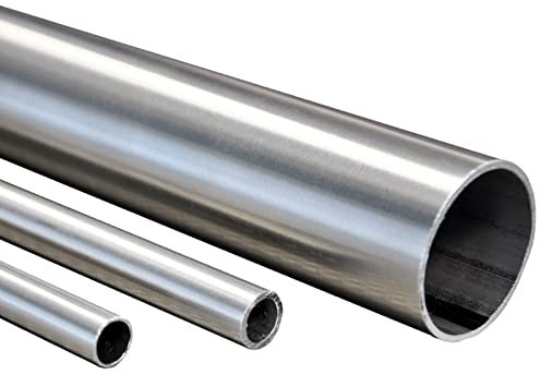 Blech + Profil Edelstahl Rohr geschliffen 25x2mm Treppengeländer 2000mm / 200cm Handlauf Kleiderstange