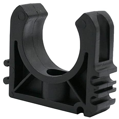 Lot de 10 colliers de serrage en PVC I 32 mm I Plastique I Accessoires de piscine I Clip de tuyau I Collier de serrage I pour tube en PVC de 32 mm de diamètre I bm_158