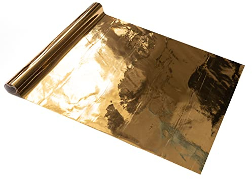 dc fix GLOSSY GOLD premium sticky back plastic vinyl wrap film