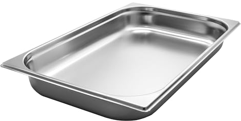 AcMax Récipient gastronorme GN 1/1 Gastronorm en acier inoxydable 8,5 l Profondeur 65 mm