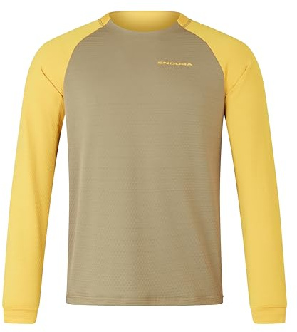 Endura MTB-Jersey Langarm SingleTrack Fleece Grün Gr. M