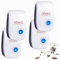 Ultrason Souris et Rats, 4 Pack Repulsif Souris Ultrason Anti Rongeur, Intérieur Anti Moustique Ultrason pour Anti Souris, Rat, Rongeur, Araignée, Moustique, Cafard