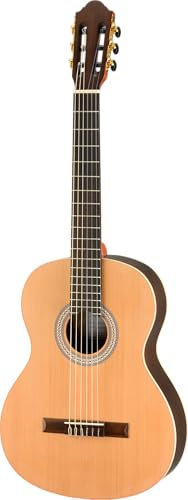 WALDEN N430-S1W - Chitarra da concerto, in vernice satinata, con custodia, modello speciale